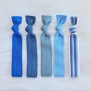 Set Of 5 Elastic Hair Ties